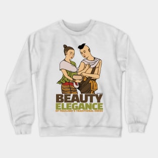 Experience Beauty and Elegance of Thailand's Traditional Dress Crewneck Sweatshirt